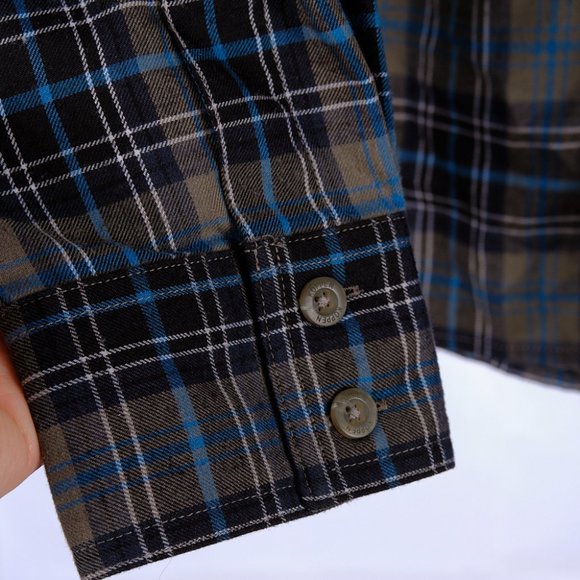 Koppen Men's Plaid Button Down Large - Picture 3 of 6